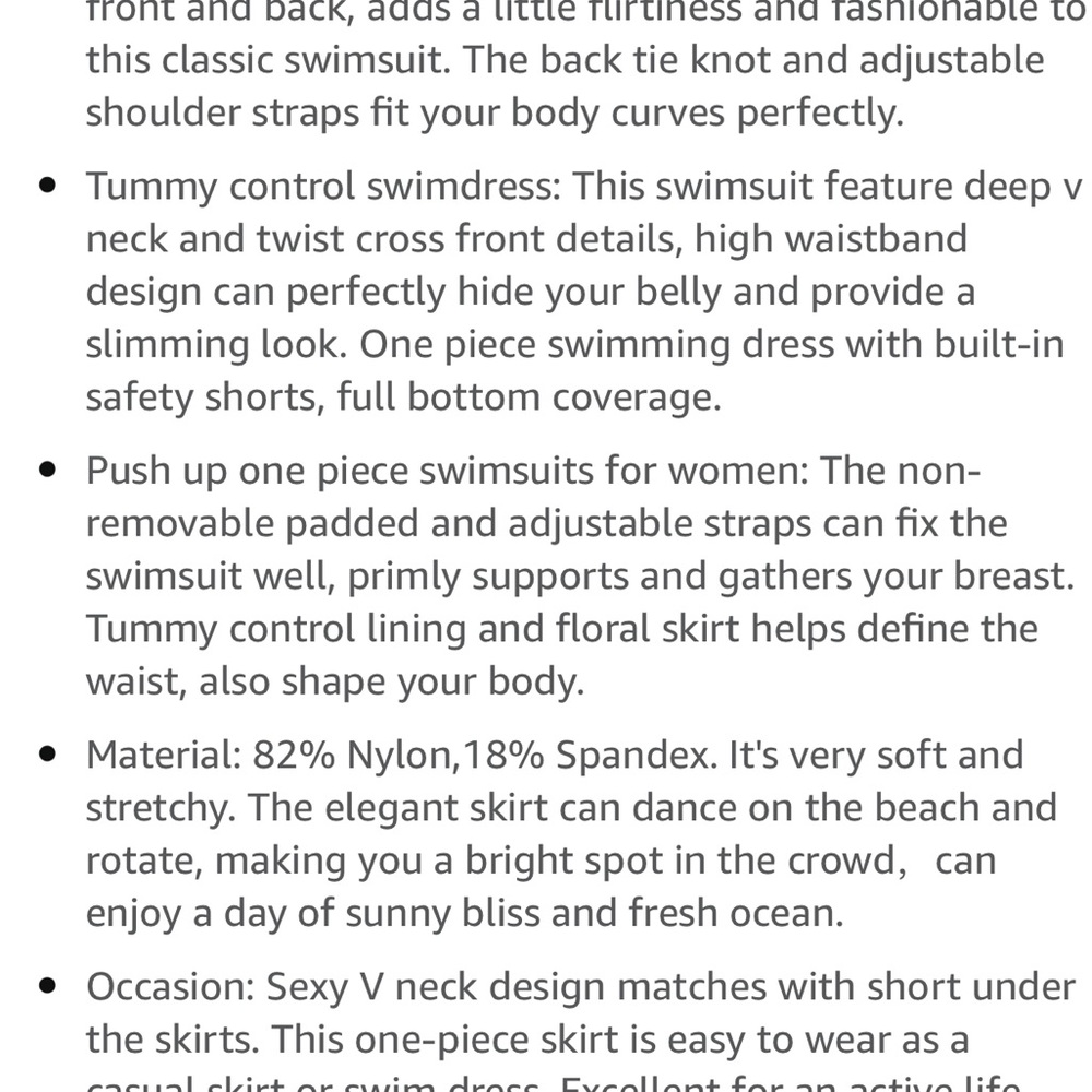 NWT B2prity Women Cutout One Piece Skirt Swimsuit size XL - Picture 9 of 11